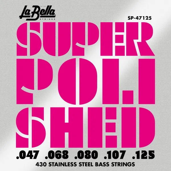 La Bella SP-47125 Super Polished Round Wound Bass Strings 47-125